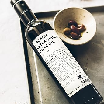 Erbology Organic Extra Virgin Olive Oil 17 fl oz - Early Harvest - 742 mg/kg Polyphenols - 0.15% Free Acidity - 100% Coratina Olives Hand-Picked and Pressed on a Family-Run Single Estate in Apulia, Italy