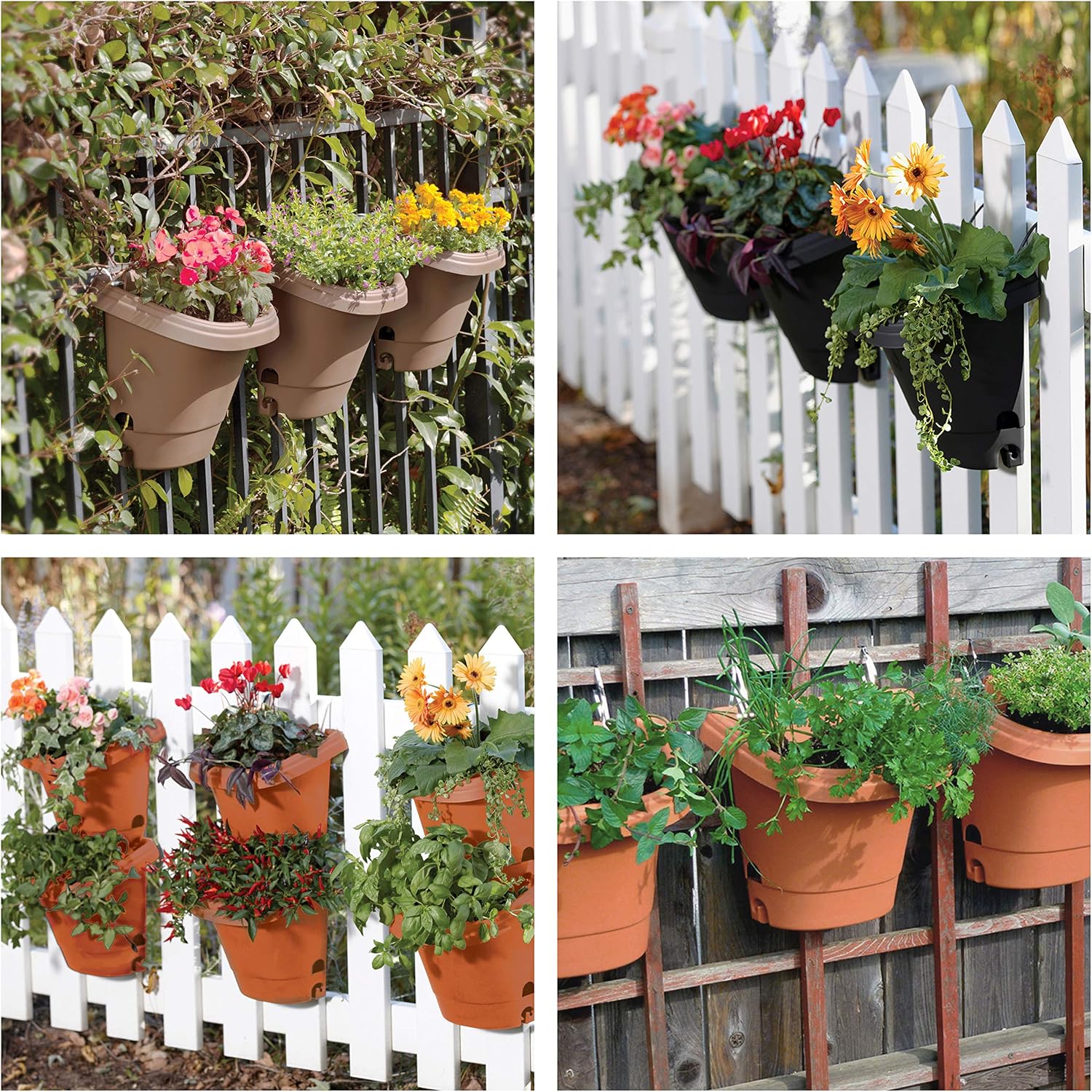 Bloem 3 Pack, Terra Cotta Hanging Garden Planter System (482121-1001)