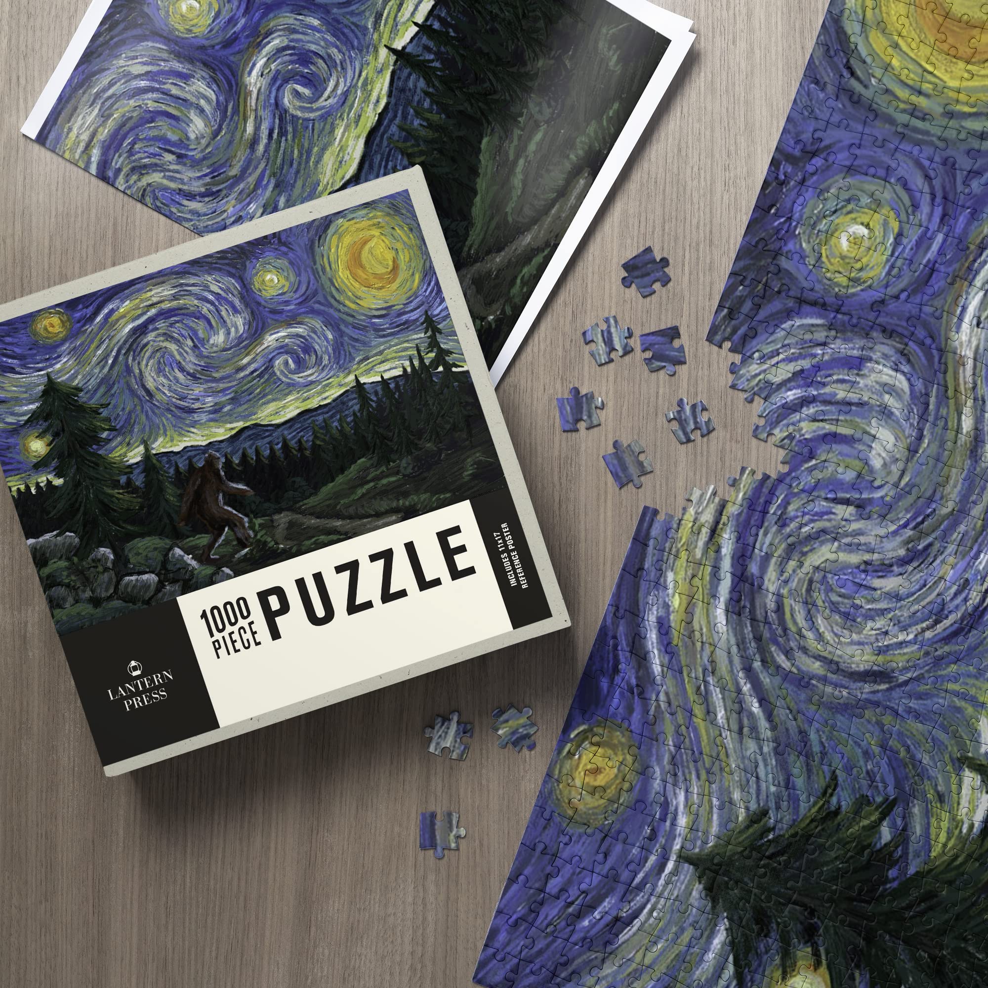 Amazon.com: 1000 Piece Puzzle Bigfoot, Starry Night (Made in USA