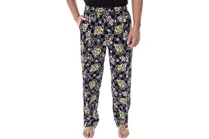 Nintendo Men's Mario Kart Checkered Flag Race Soft Touch Cotton Pajama Pants
