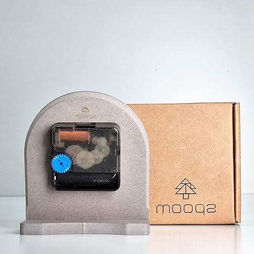 Miniatura 6 de Reloj de madera silencioso sin tictac, funciona con pilas, decorativo, pequeño, analógico, moderno, para escritorio, mesa, reloj de mesa para el