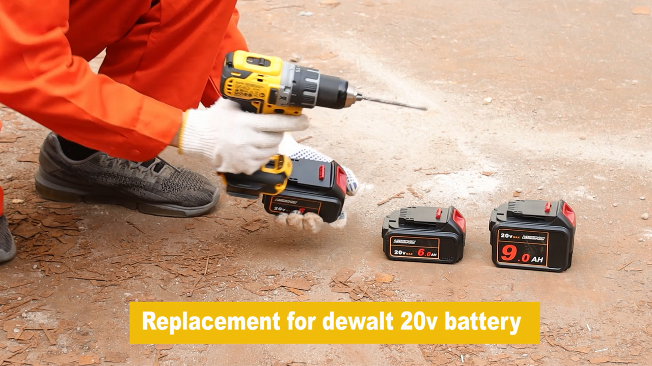 Batterie 20V 12000mAh Pour Dewalt - Remplacement Puissant Compatible DCB206 DCB205 DCB204 DCB200 - Idéale Pour Perceuse, Meuleuse, Tondeuse Sans Fil