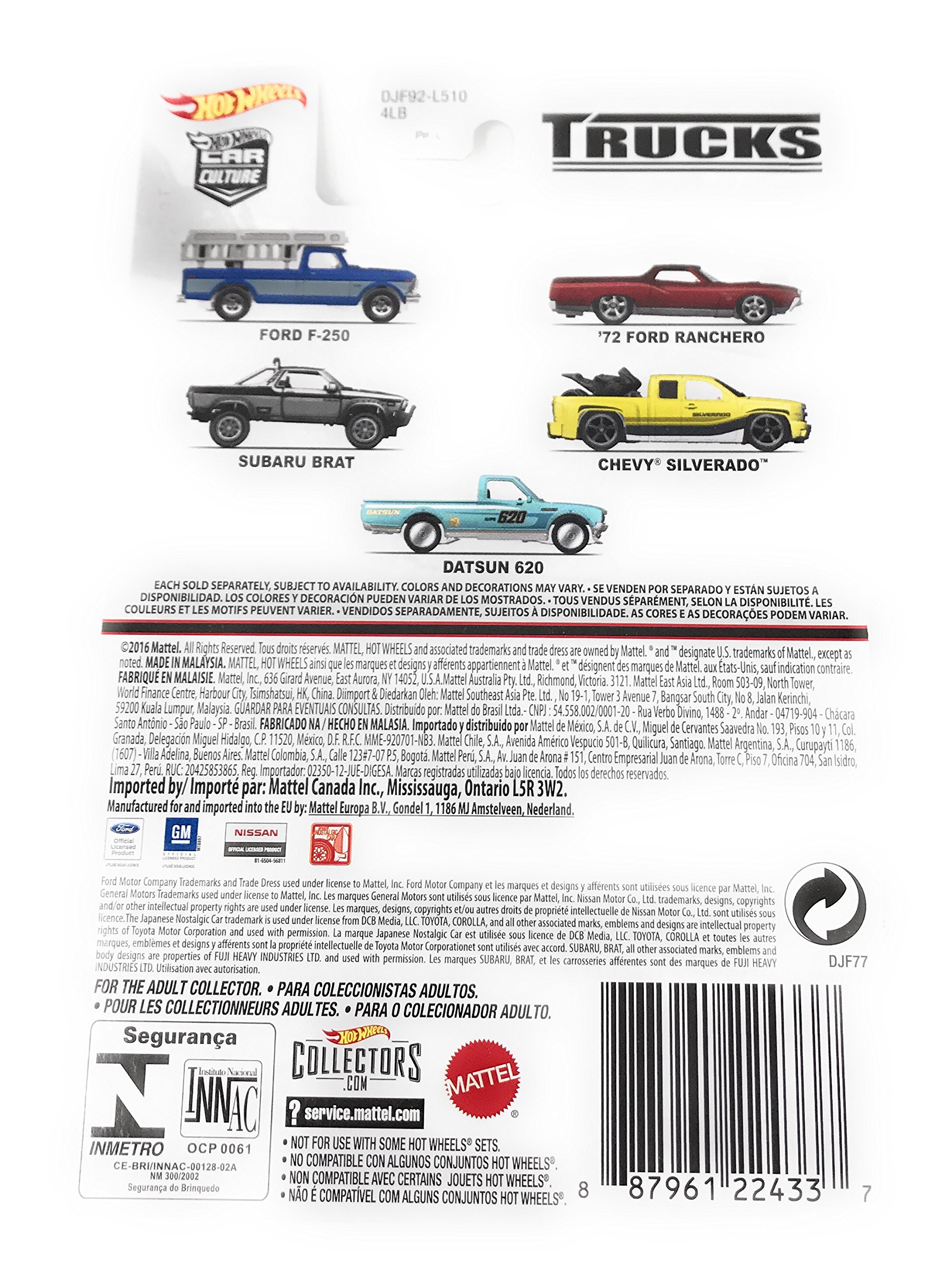2016 Hot Wheels Car Culture Trucks Limited Edition Real Riders