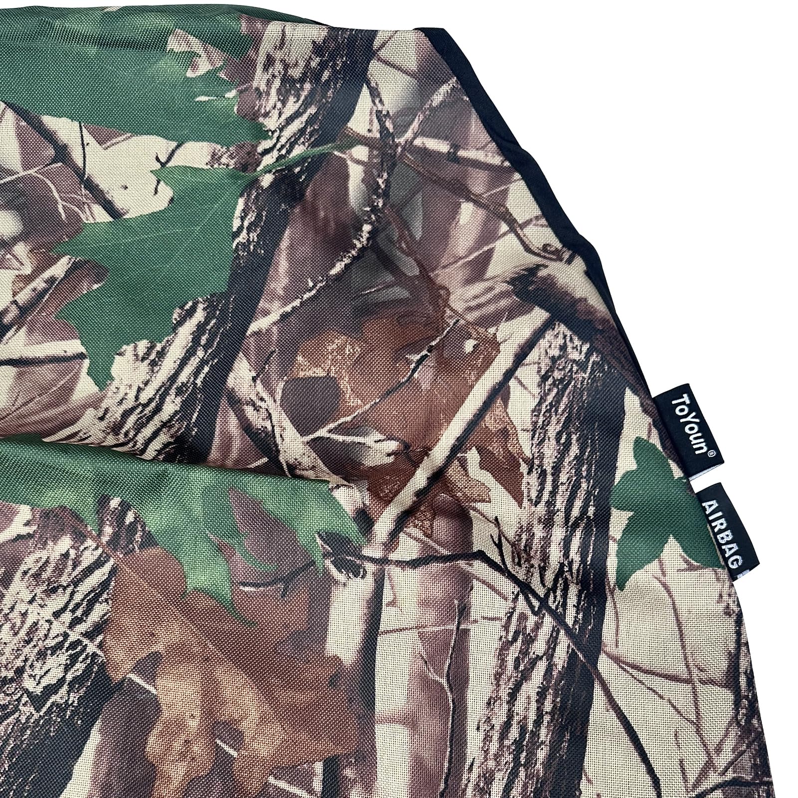 TOYOUN Lot de 2 Housses de Siège Avant Universelles Imperméables à Dossier Haut - Motif Camouflage vert forêt S'adapte à la plupart des Voitures Camions SUV et Camionnettes Protection de Siège Voiture