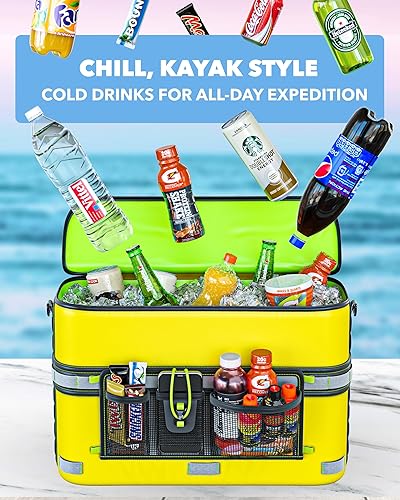 Miniatura 31 de Skywin Enfriador de kayak detrás del asiento, enfriador impermeable para respaldo de asiento de kayak para kayaks, compatible con asientos