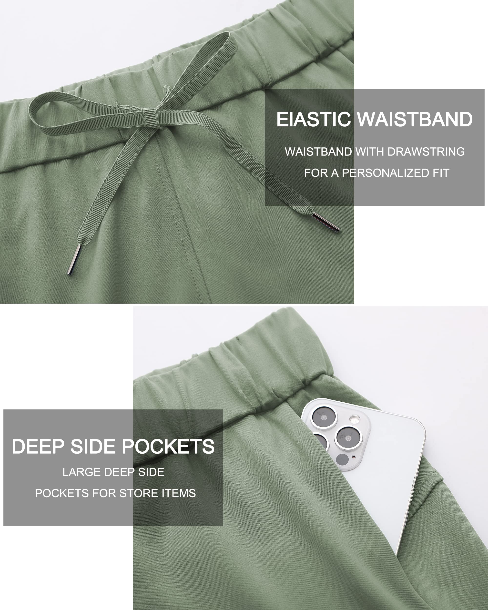 Mounblun Women's Yoga Lounge Shorts Hiking Active Running Workout Shorts Comfy Travel Casual Shorts with Pockets