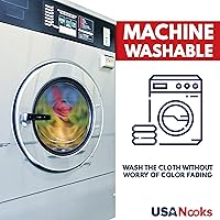 Vista 8 de Trapo de limpieza de microfibra, color blanco, 12 unidades (16 x 16 pulgadas), alto rendimiento, 1200 lavados, tejido de agarre de raíces muy