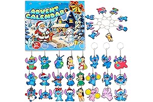 Christmas Advent Calendar 2024 Keychain for Kids