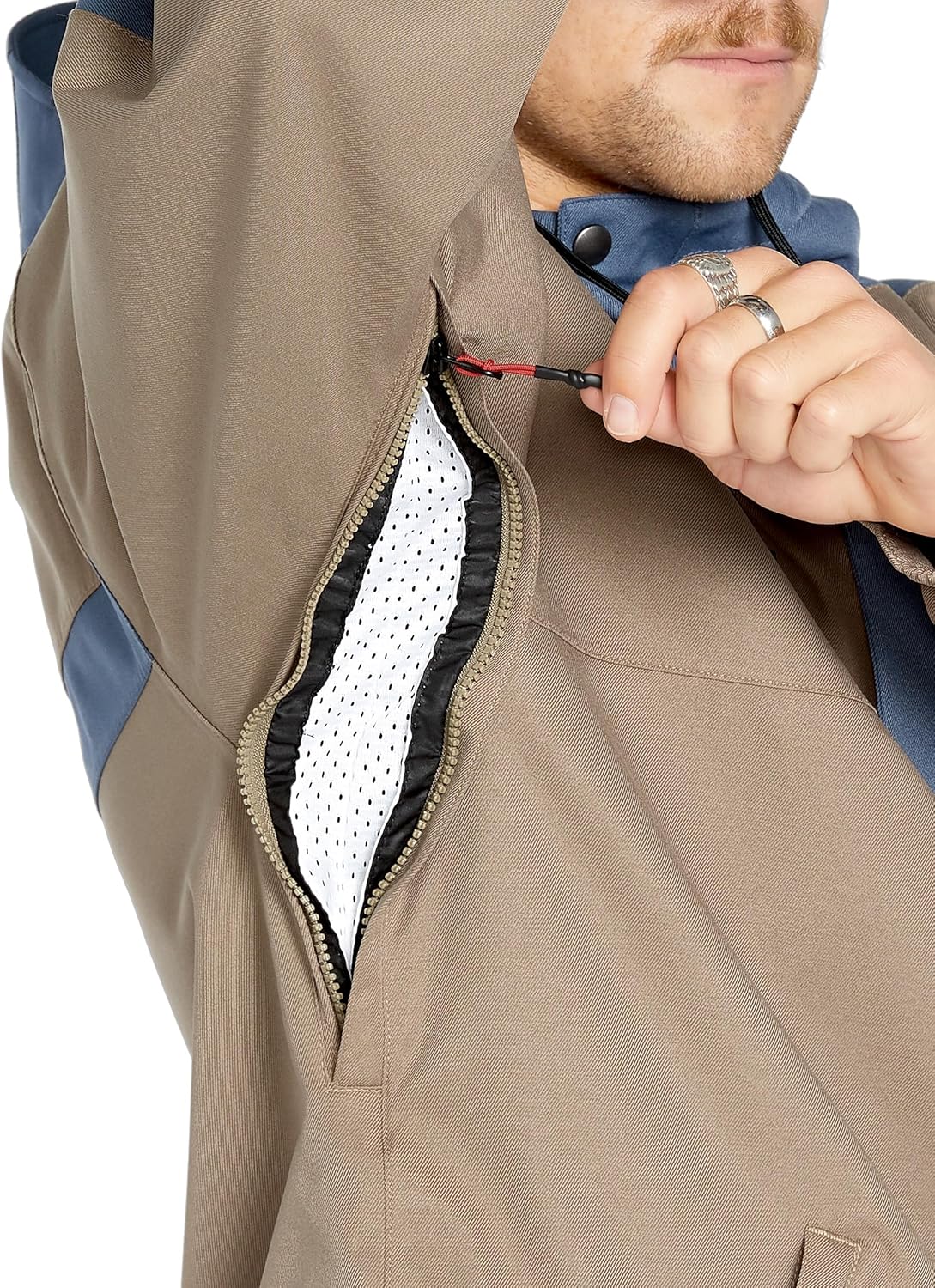 Volcom Men's Arthur Longo 20k Pullover Anarok Hooded Snowboard Jacket - Image 7