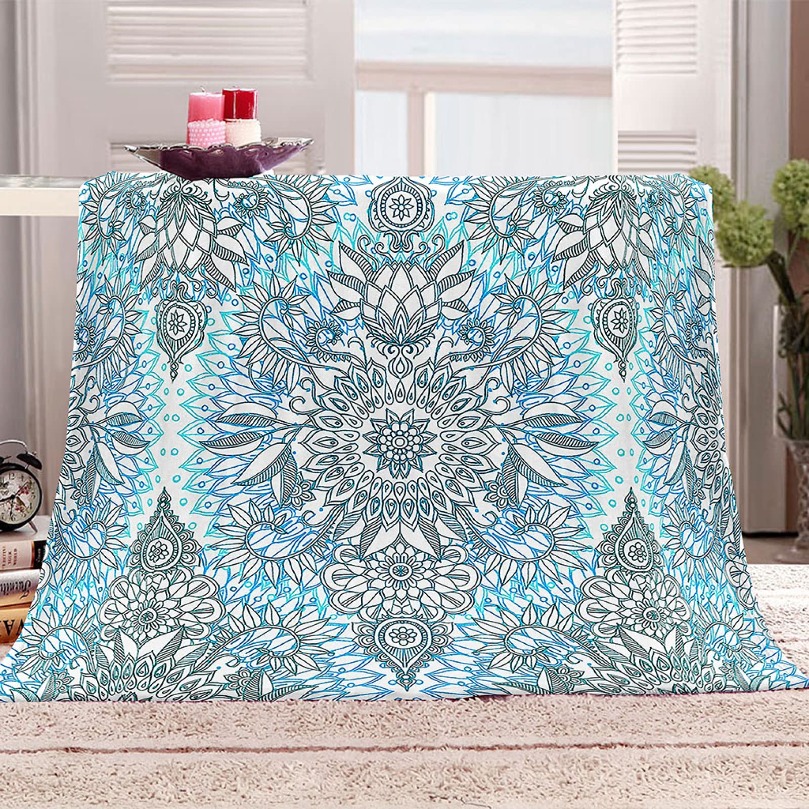 Couverture polaire douce flanelle contre le froid du salon 140x200cm