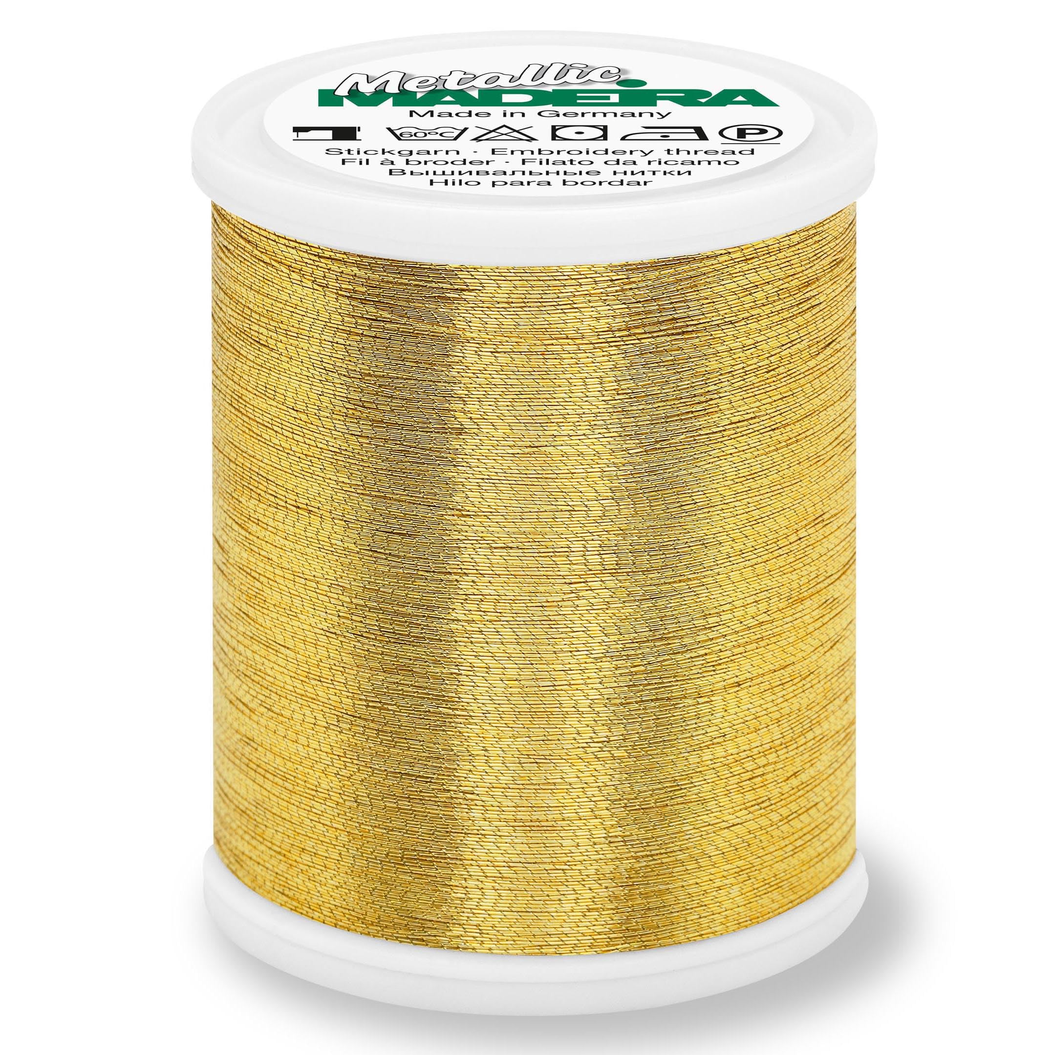 Madeira Gold4 Brilliant No.40 Thread-Polyamide Blend, For Machine Sewing And Embroidery Projects,
