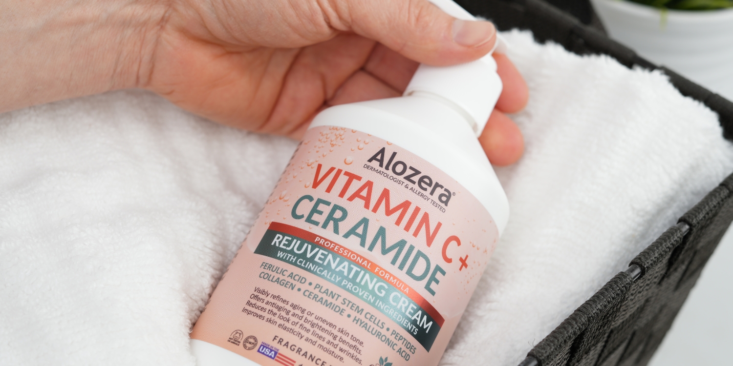Amazon.com : Alozera Vitamin C + Ceramide Moisturizer Cream