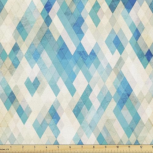 Miniatura 233 de Ambesonne The Yard - Tela de hibisco de flores tropicales en tonos de la vida real, tela decorativa para tapicería, cestas de almacenamiento