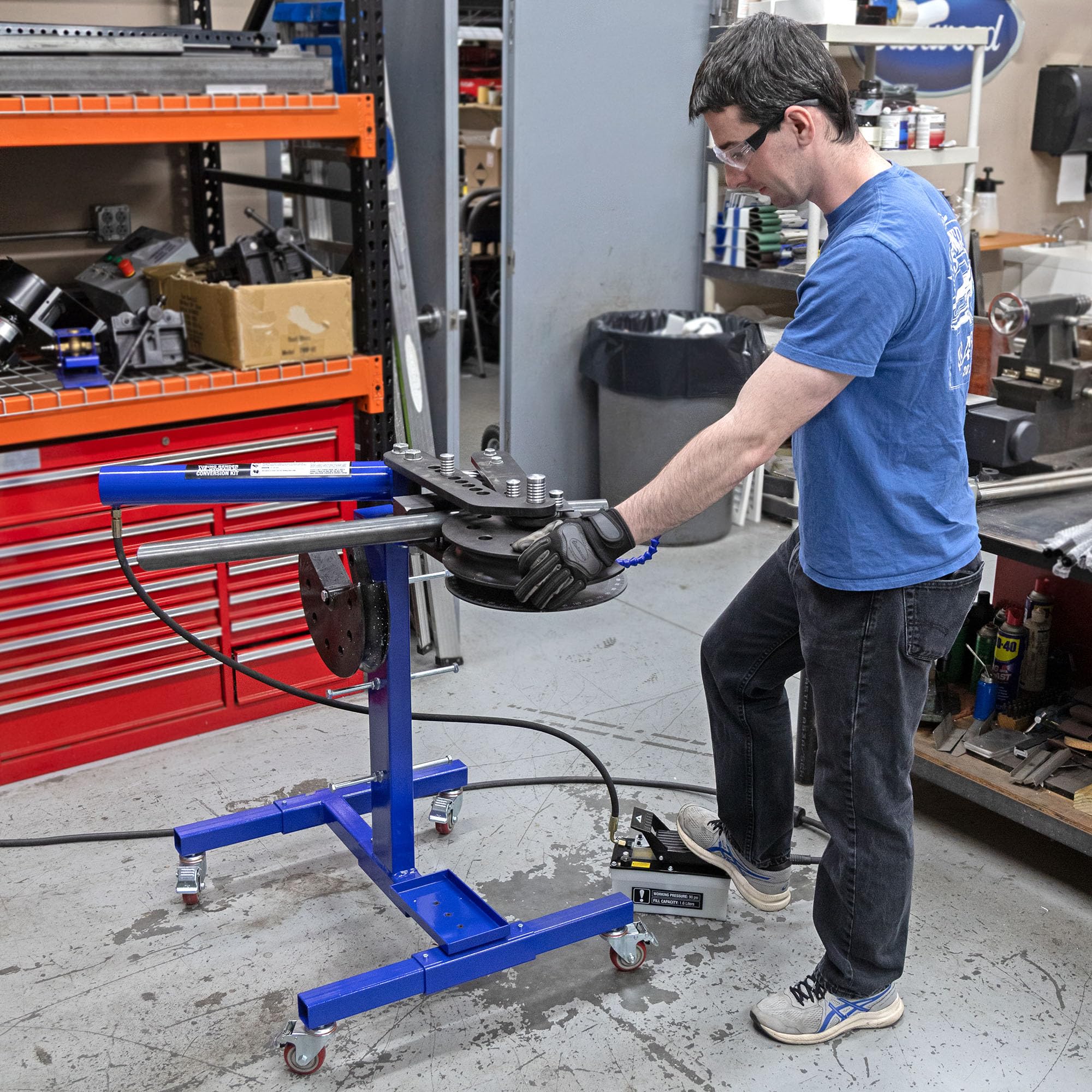 Eastwood Air-Hydraulic High Capacity Metal Fabrication Pipe Tubing Bender