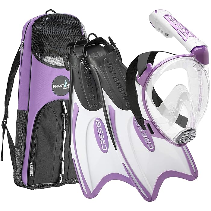 Buy Cressi Italian Designed Premium 180° Full Face Snorkel Mask with