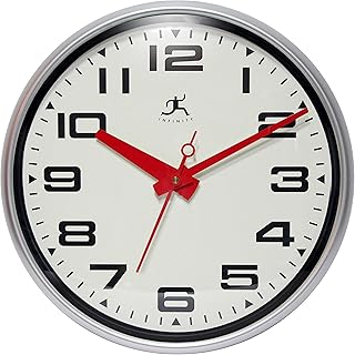 Infinity Instruments 14097SV-3282 Lexington Avenue Wall Clock