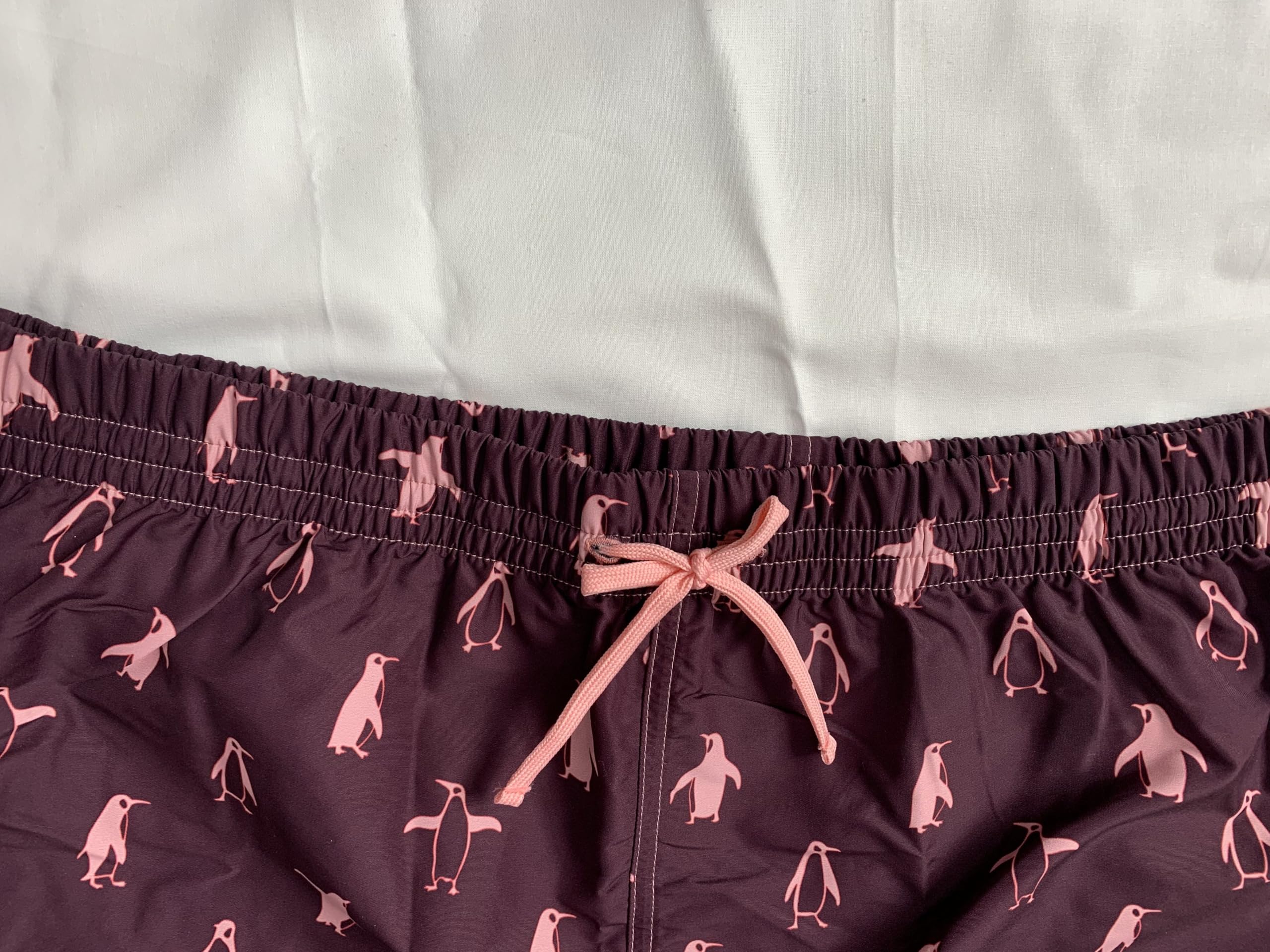 Costume da bagno da uomo Penguin Board, con slip interno impermeabile integrato, per incontinenza, resistente al cloro UVF 50+ tessuto