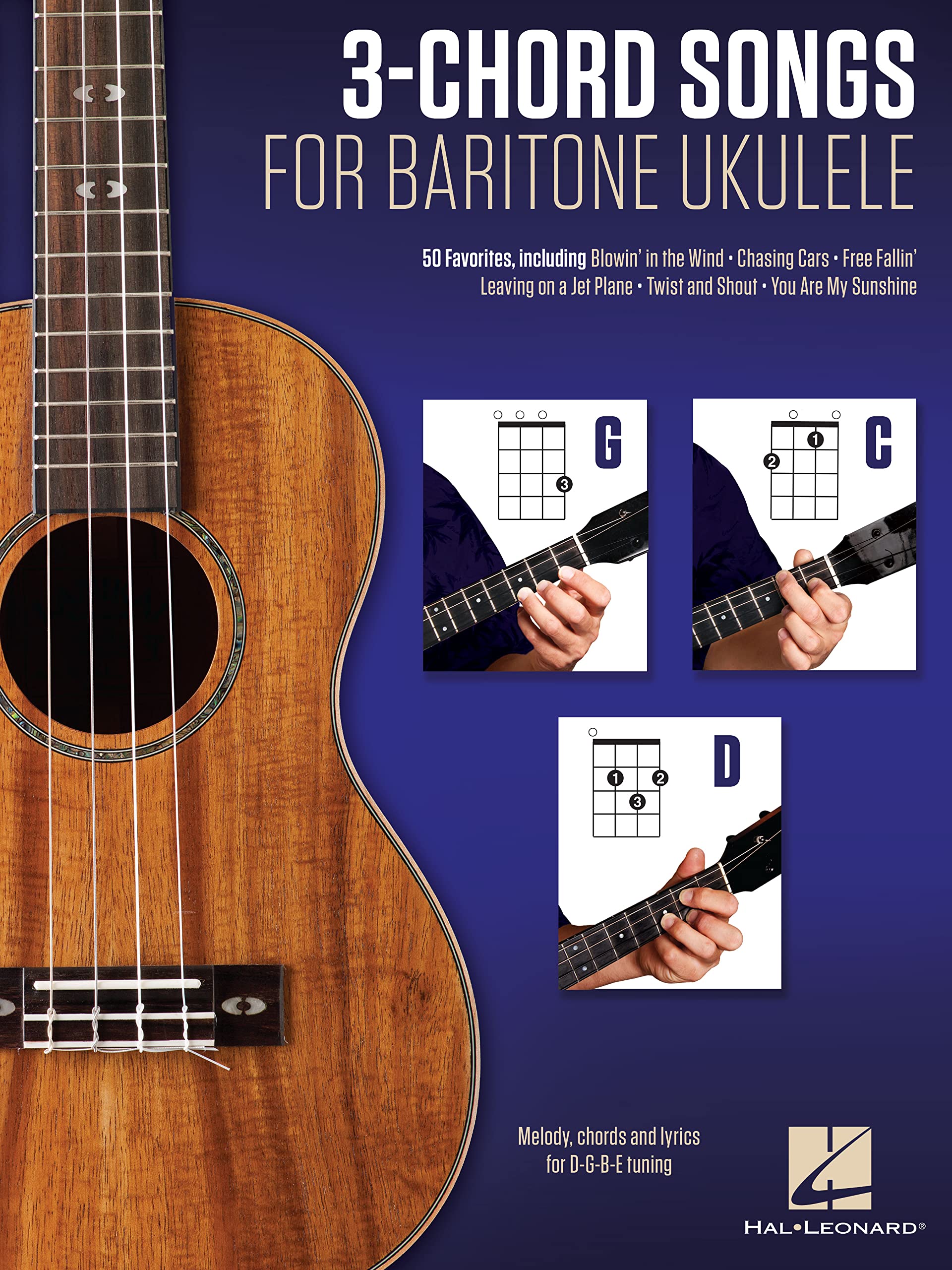 Chansons baritone ukulele 3-chord songs pour maîtriser l'accordage D-G-B-E sans solfège