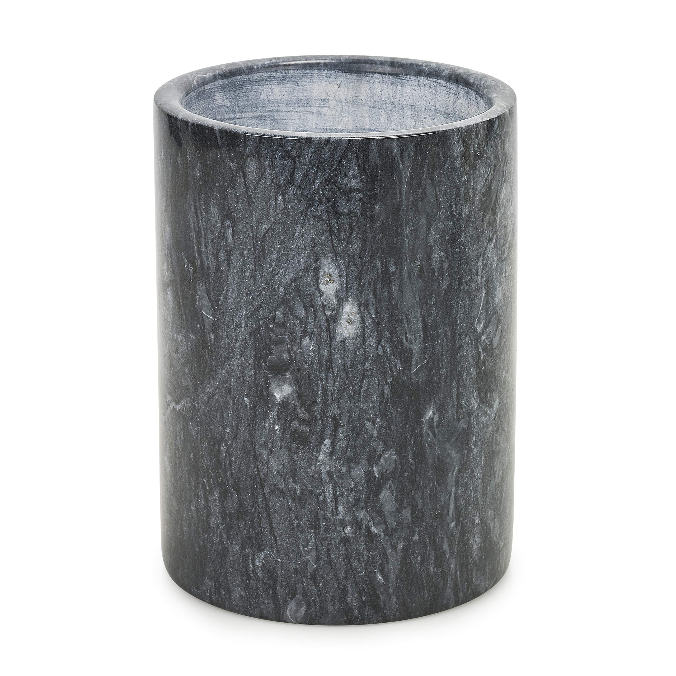 Homiu Black New Wine Bottle Cooler Stone Design For Wine Prosecco Champagne (Black)