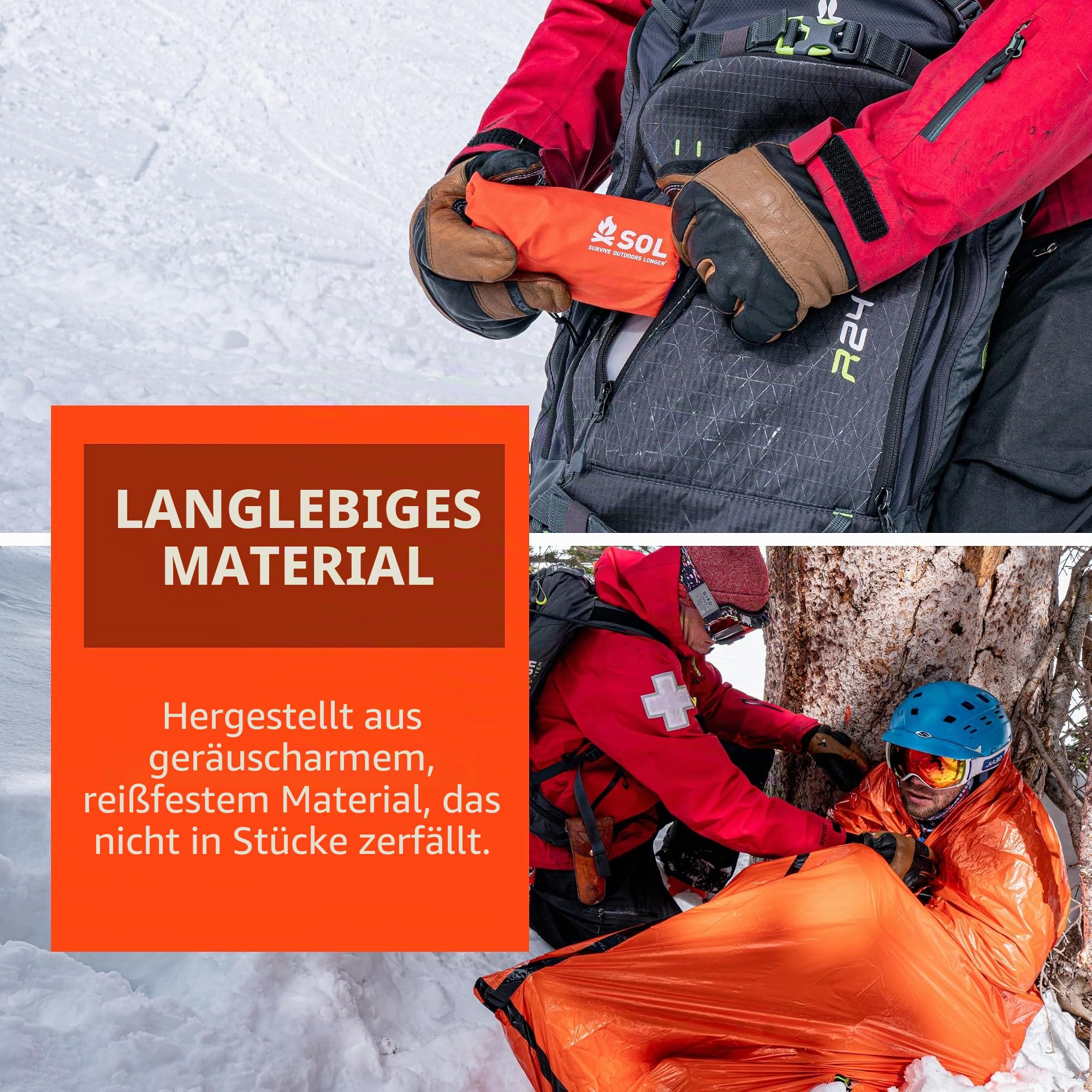Survive Outdoor Longer Emergency Bivvy Bag Erwachsene Unisex, Orange, Standard