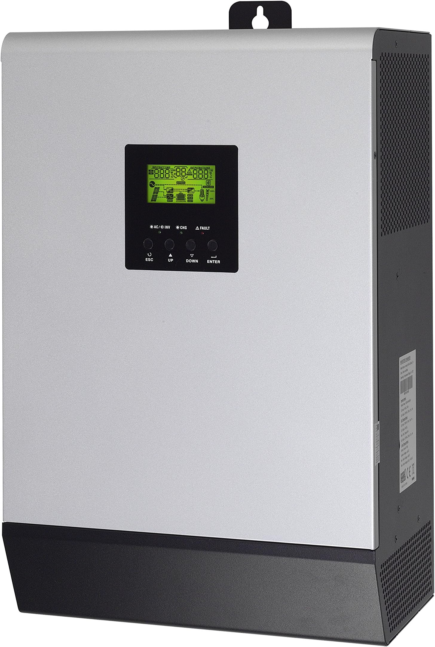 VOLTACON Conversol 5kVA 48Vdc. Off Grid DUO MPPT Inverter with built in charger