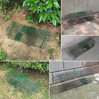 QianRuiDa Élvefogó Csapda 61x20x19cm Egér Patkány Mosómedve Drótketrec Kártevő Irtás Humánus Befogás 7
