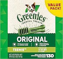 Greenies Original Flavour Dental Treat for Teenie Breed Dogs, 1 kg