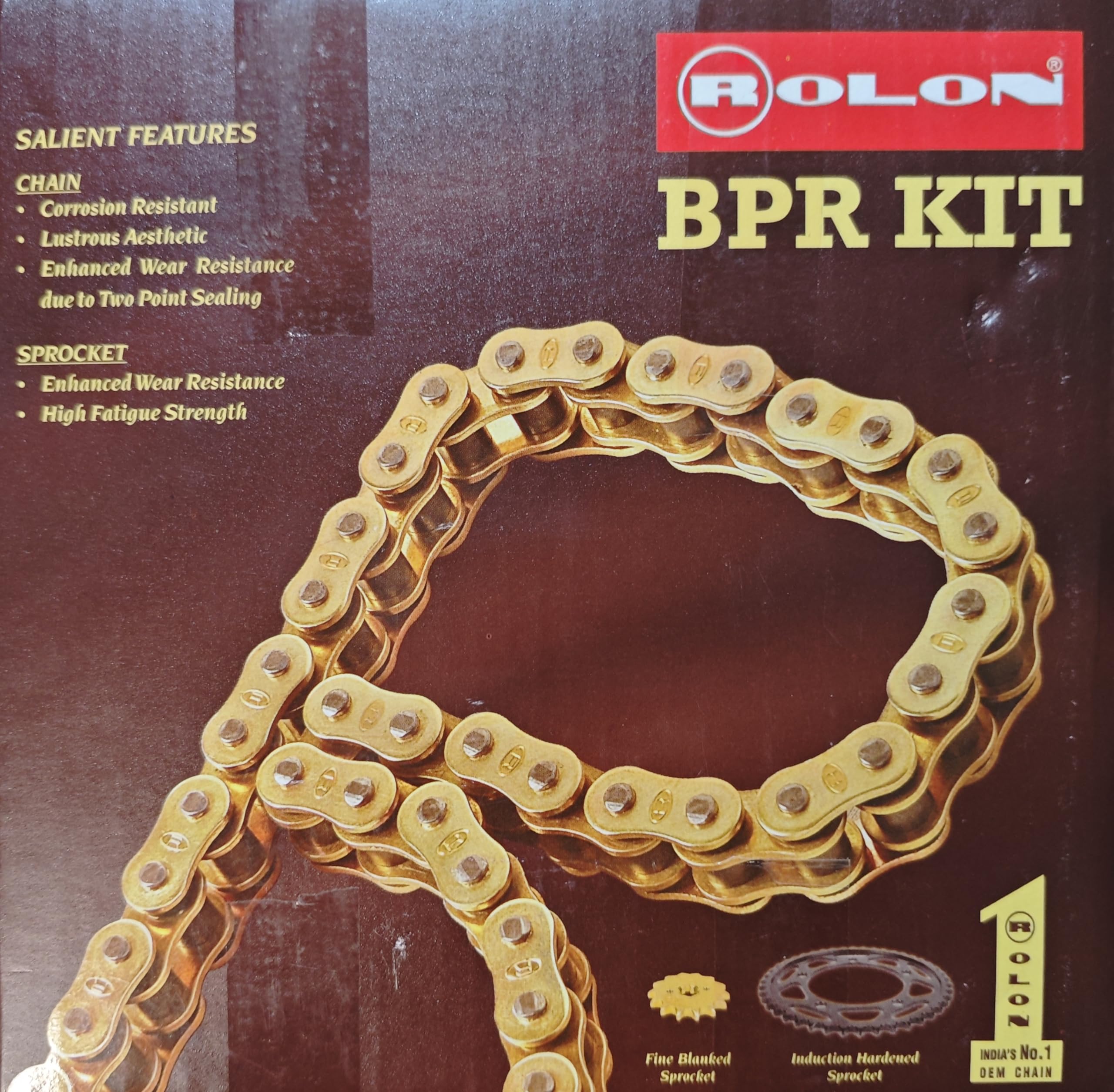 BRASS CHAIN SPROCKET KIT FOR YAMAHA FZ V3,V2/FZS/FZX : Amazon.in