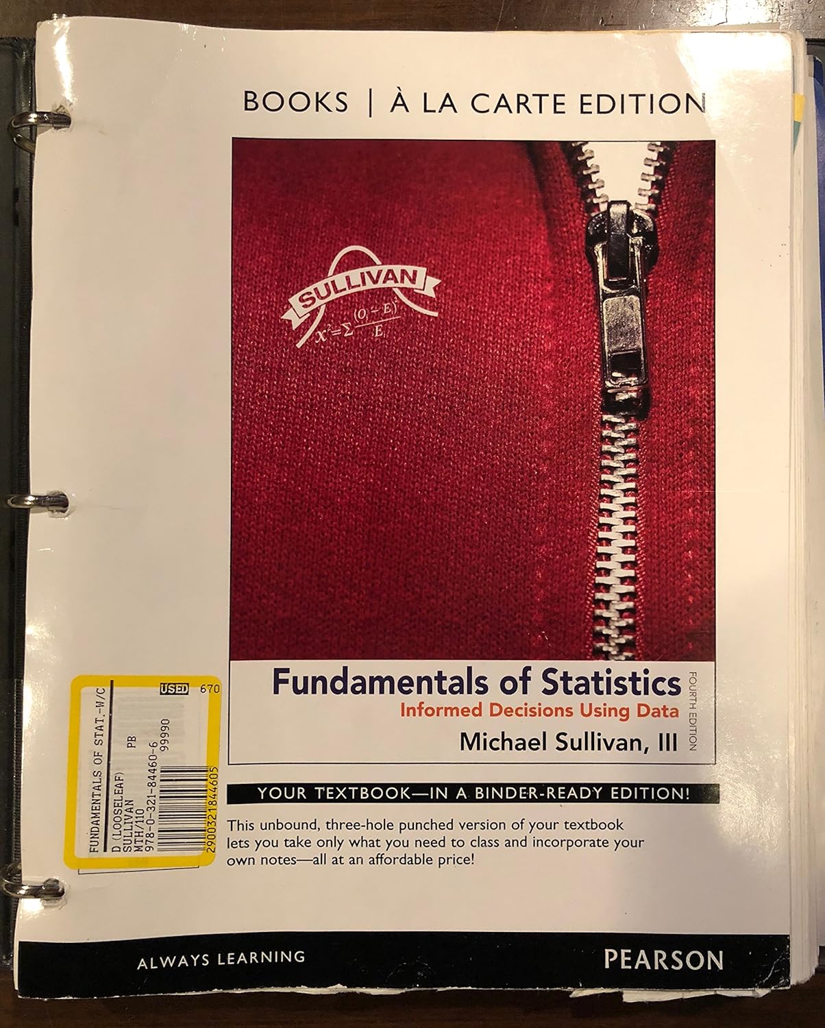 Fundamentals of Statistics, Books a la Carte Edition (4th