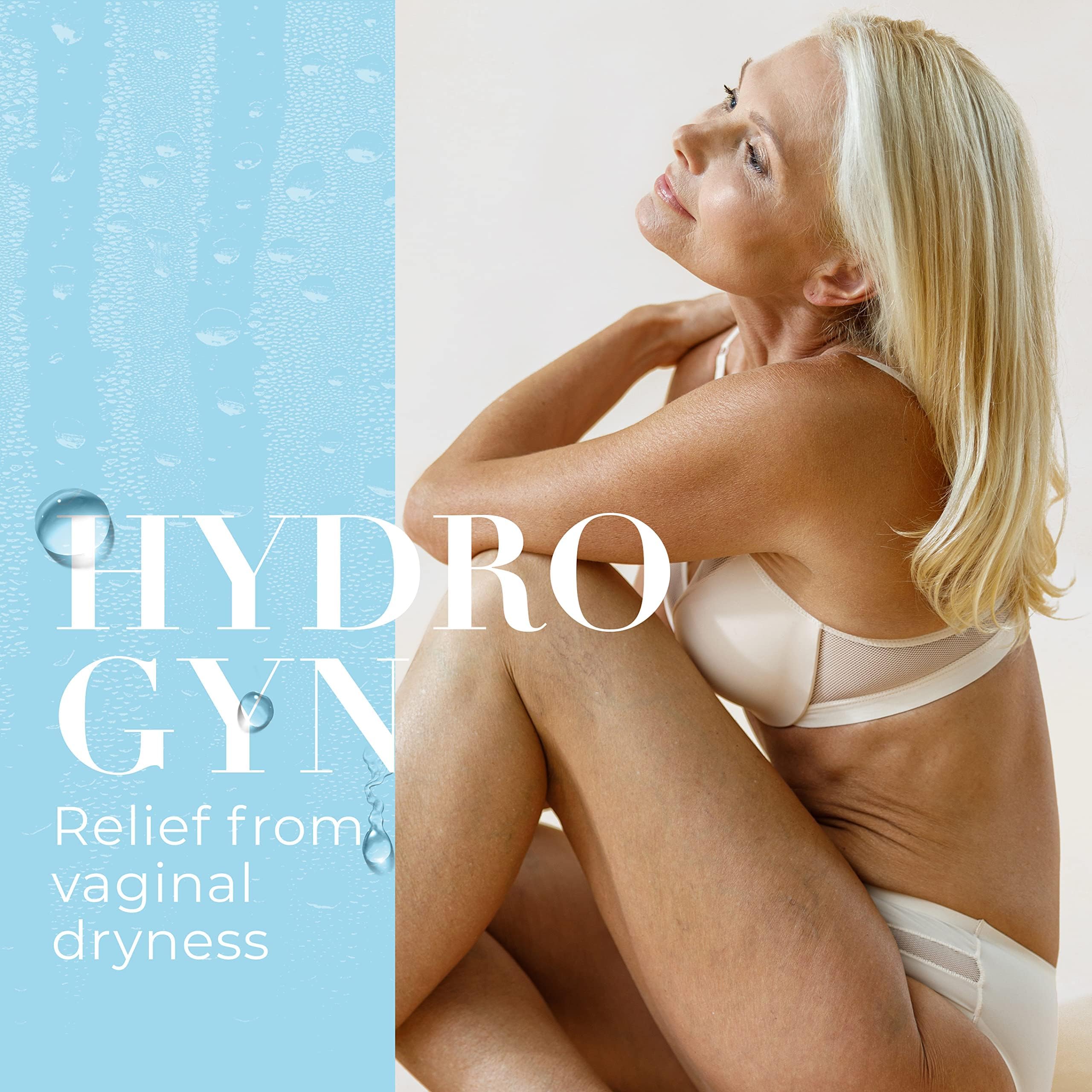 Hydro Gyn Vaginal Moisturizer Pills | Slippery Elm for Women Formulated to Support Healthy Moisture, Mood & Relaxation | Feminine Care Oral Capsules for Vaginal Dryness, ph Balance 60 Capsules