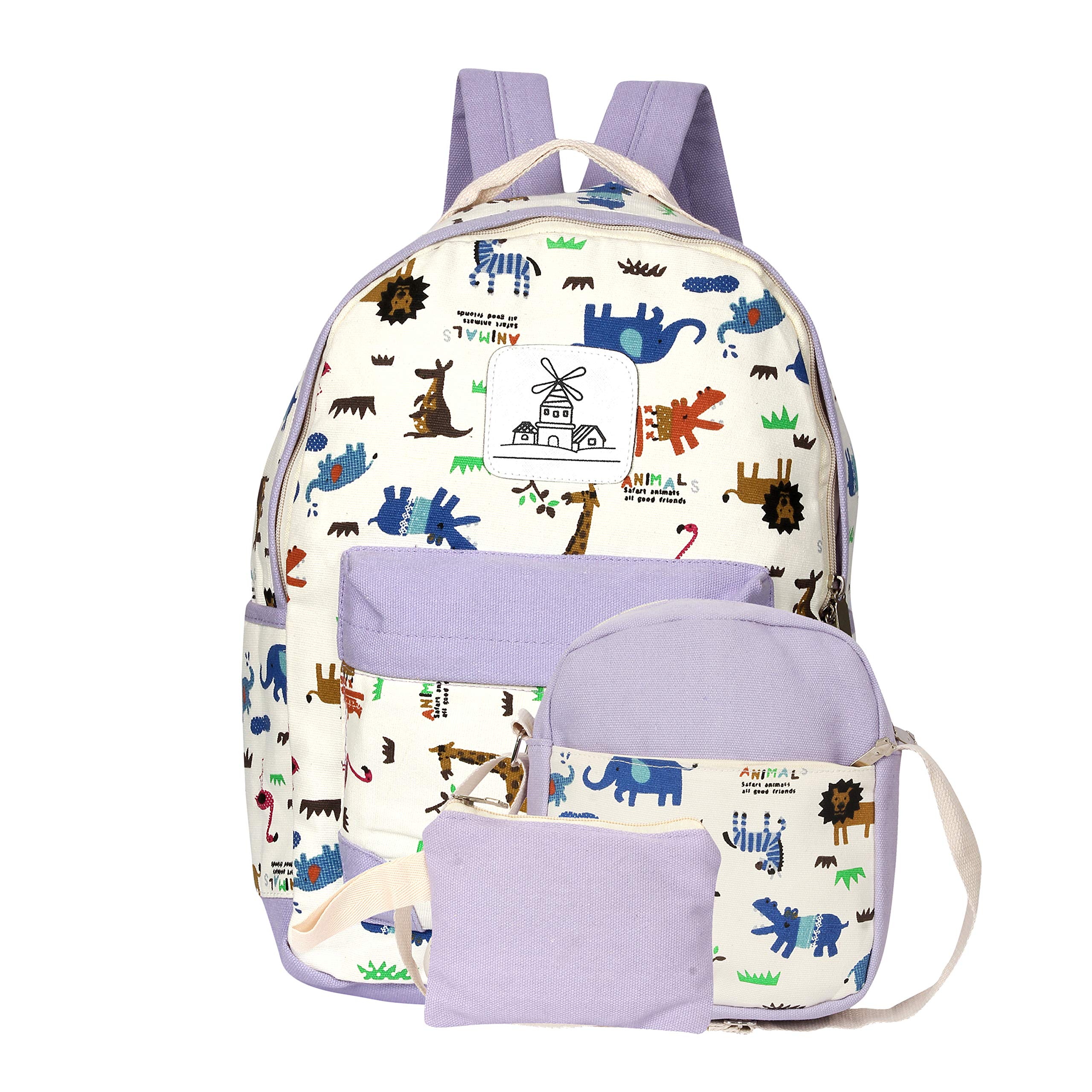 INSTABUYZ Boys and Girls Fabric School Bag (Purple) (B07HKG2JZ6) Amazon Price History, Amazon Price Tracker