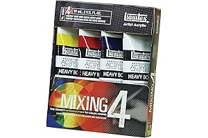 Liquitex Professional Heavy Body Acrylic Paint Collection Set, 4-Piece