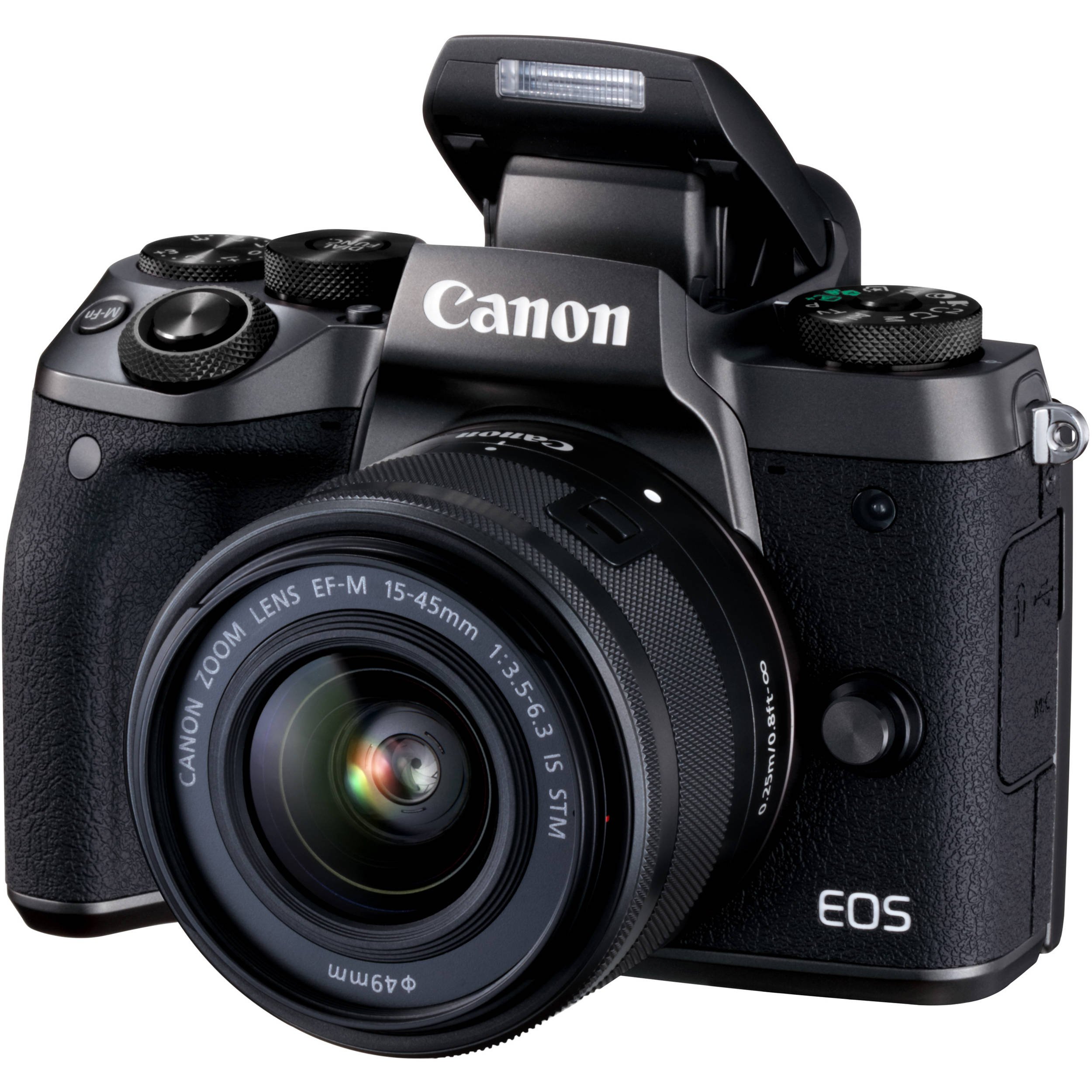 Canon EOS M5 Fotocamera Digitale Mirrorless, Obiettivo EF-M 15-45mm, f/3.5-6.3 IS STM, Nero [Versione Canon Pass Italia]