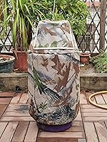 Vista 5 de Cubierta para Tanque de Propano que se Adapta a Cilindro de Propano de Acero de 30 Libras para Remolque de RV, Hoja.