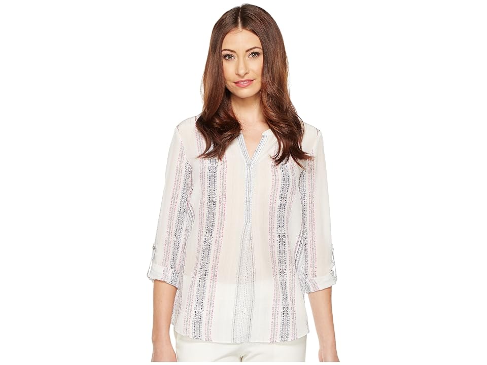 

NIC+ZOE Stitch Lines Top (Multi) Women's Clothing
