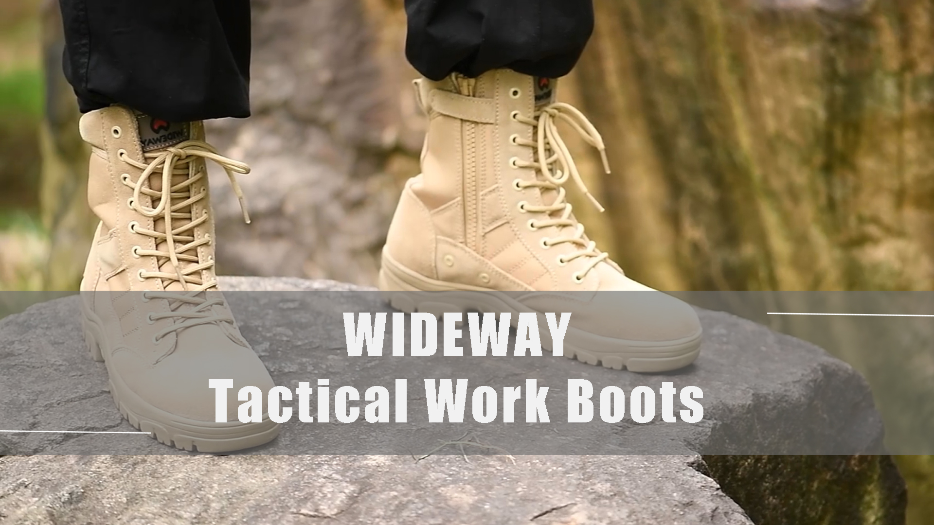 desert tan work boots