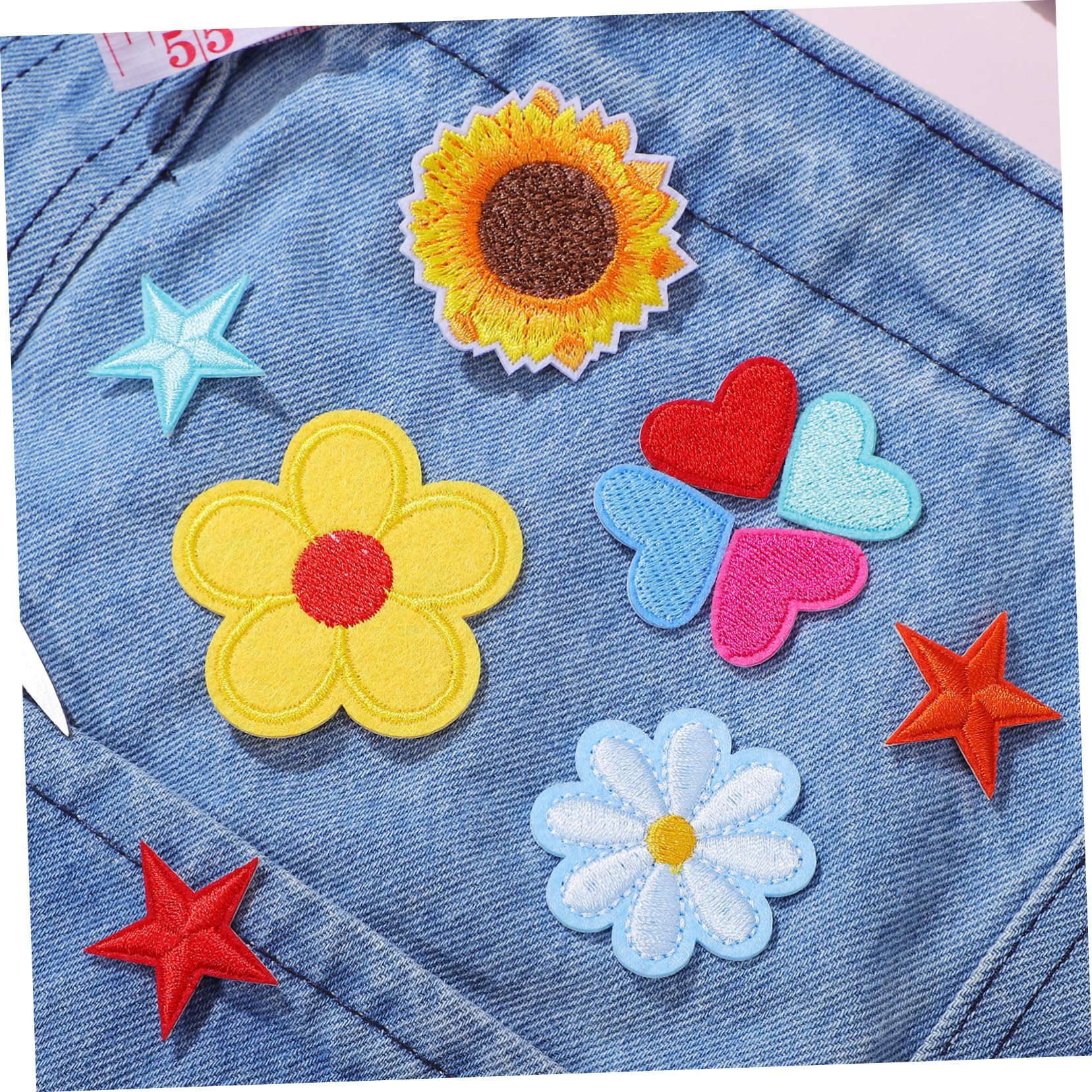 355stücke Teiliges Bunter Blumen-embroidery-patches Zum Aufbügeln Applikationen Für Kleidung Rucksäcke Hüte Hochwertige Detaillierte Stickerei Für Kreative -projekte