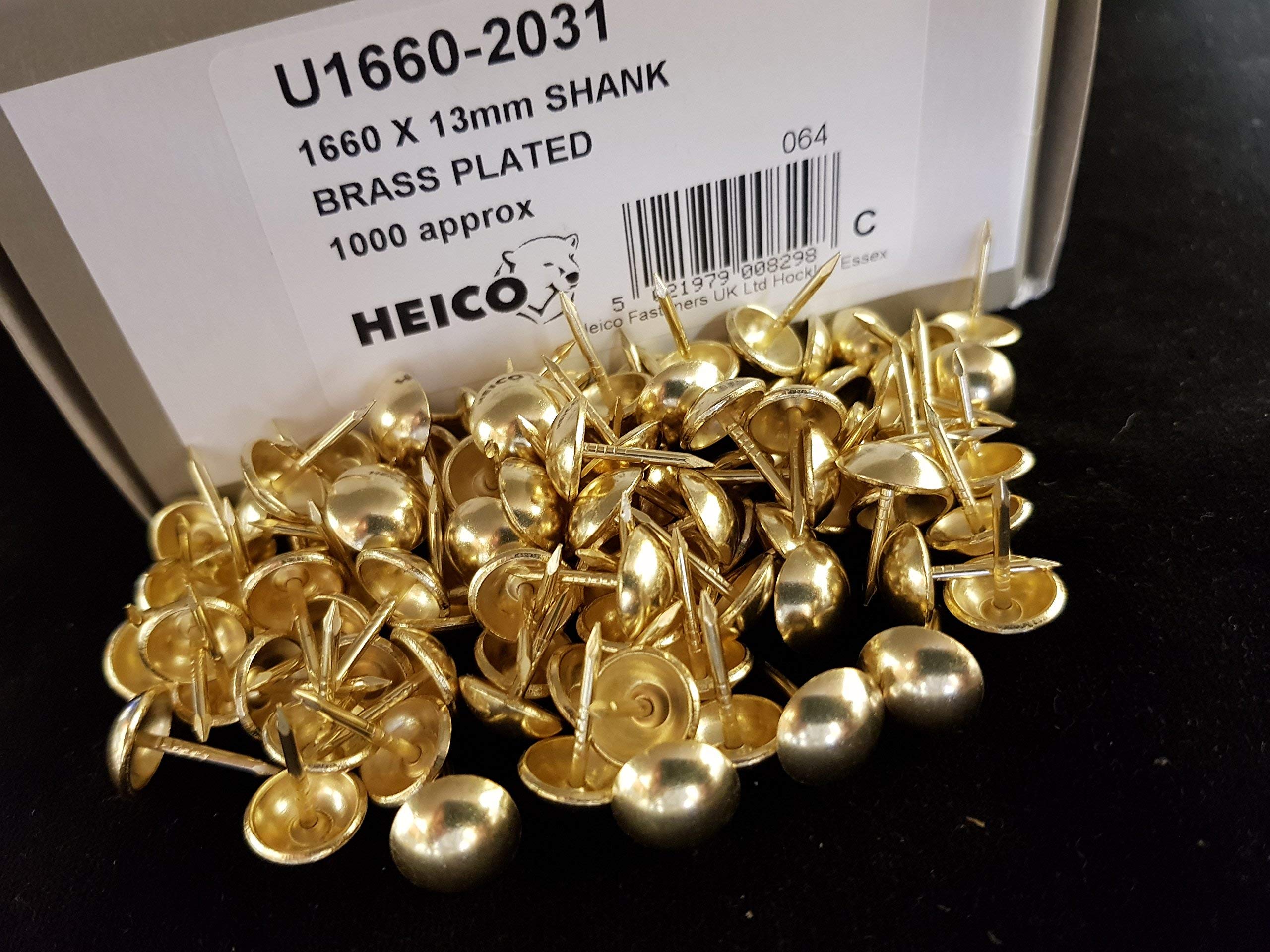 50 Petits Clous En Laiton 1.2x12mm - Parfaits Pour Bricolage Bois Et Loisirs Créatifs