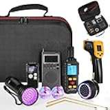 Dunzy 9 Pcs Ghost Hunting Equipment Kit with Emf Meter, Ghost Hunting Research Box, Voice Recorders, Flashlight, Speaker, Motion Light up Cat Balls and Radio