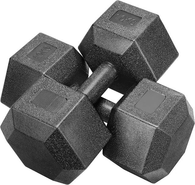 costoffs Dumbbell Set Hand Weight Set for Strength Training Home Workout Aerobic, Sold in Pair, 2x10kg/2x7.5kg/2x5kg