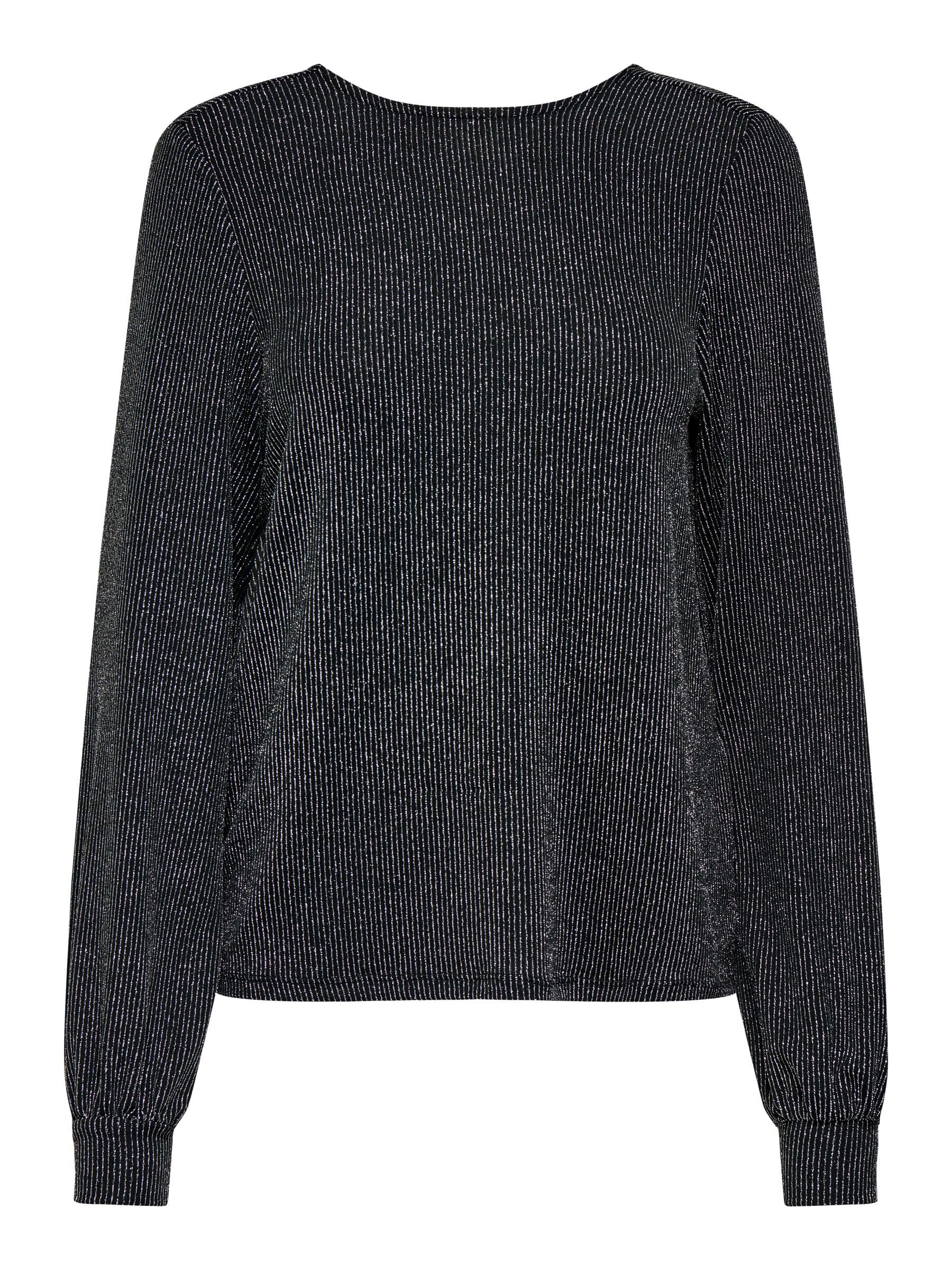 ONLY Damen Only Female Bluse Onlcarol Bluse Onlcarol L/S Glitter Bow Top Box JRS (1er Pack)