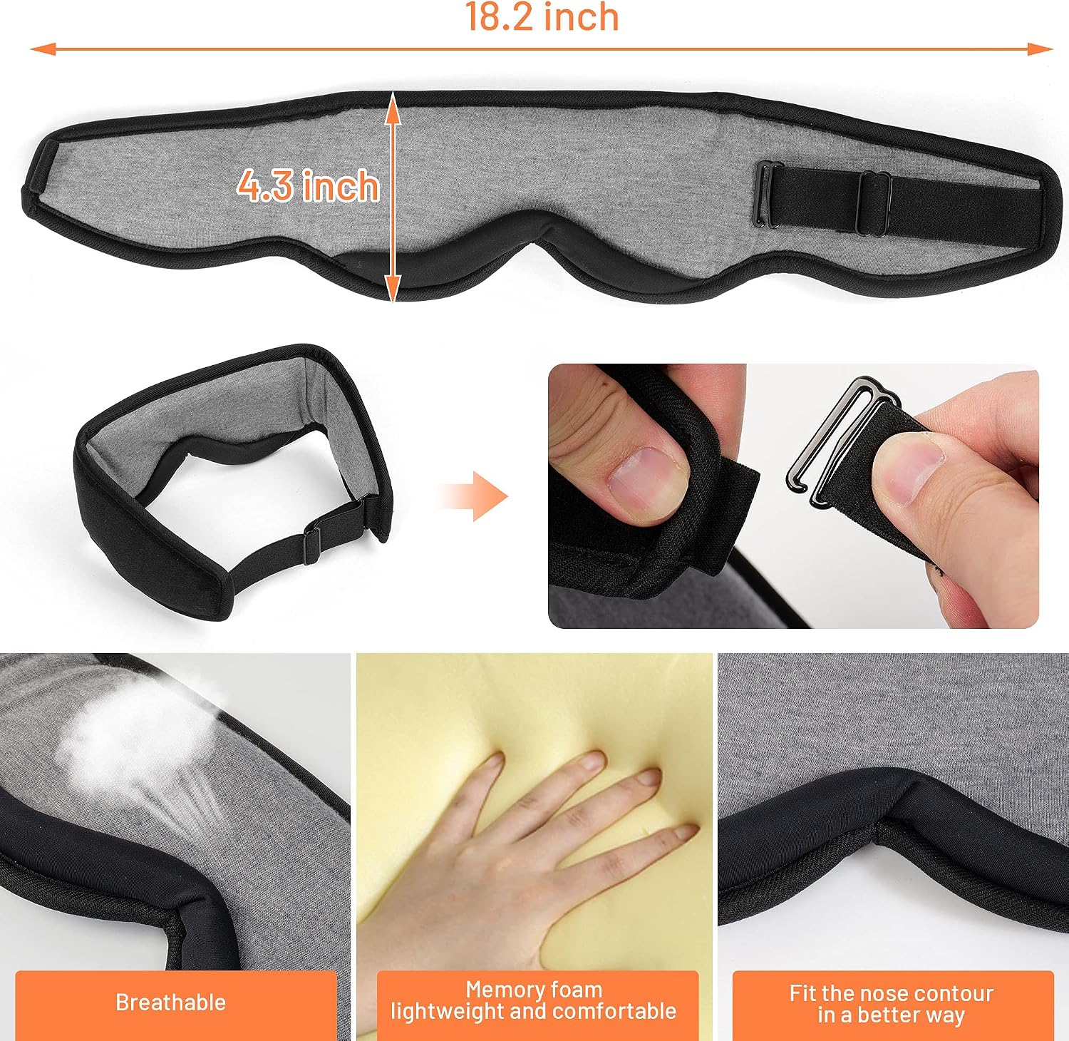 Sleep Headphones Bluetooth Sleep Mask,Kabray Bluetooth Sleeping Headphones Soft Comfort Eye Mask Headphones,Unique Gifts for Women Men Valentine's Father's Mother's Day Birthday Christmas Holiday