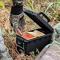 Vista 8 de Caja de almacenamiento de municiones Sheffield 12629, cajas de campo apilables de.30 calibre, resistentes al agua y al polvo, caja de almacenamiento