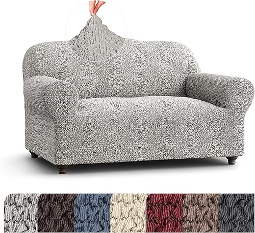 Miniatura 20 de PAULATO BY GA.I.CO. Funda desmontable para sofá - Funda elástica para sillón - Elegante funda para sofá con cojines - Funda desmontable de tela de