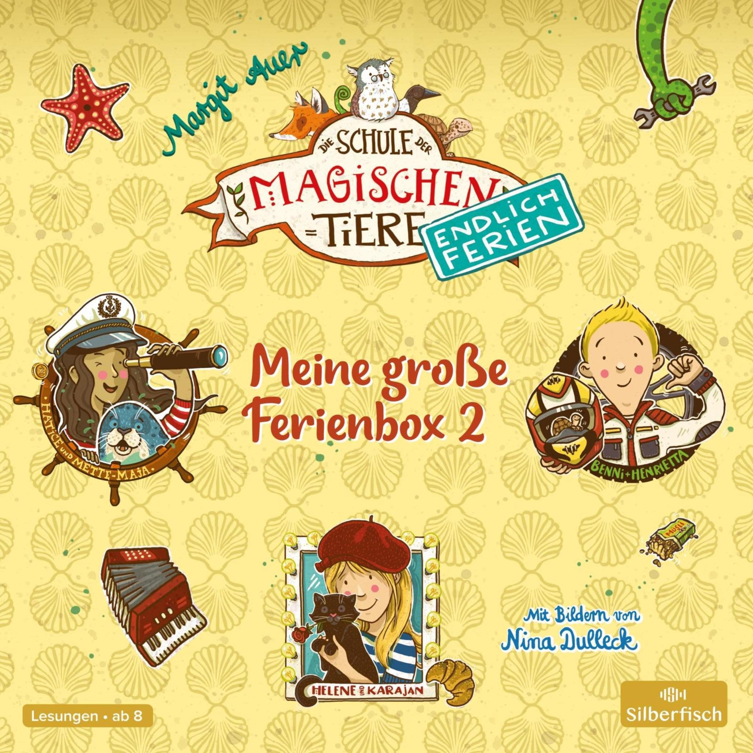 Cover art for Meine große Ferienbox 2 - Helene und Karajan, Benni und Henrietta, Hatice und Mette-Maja