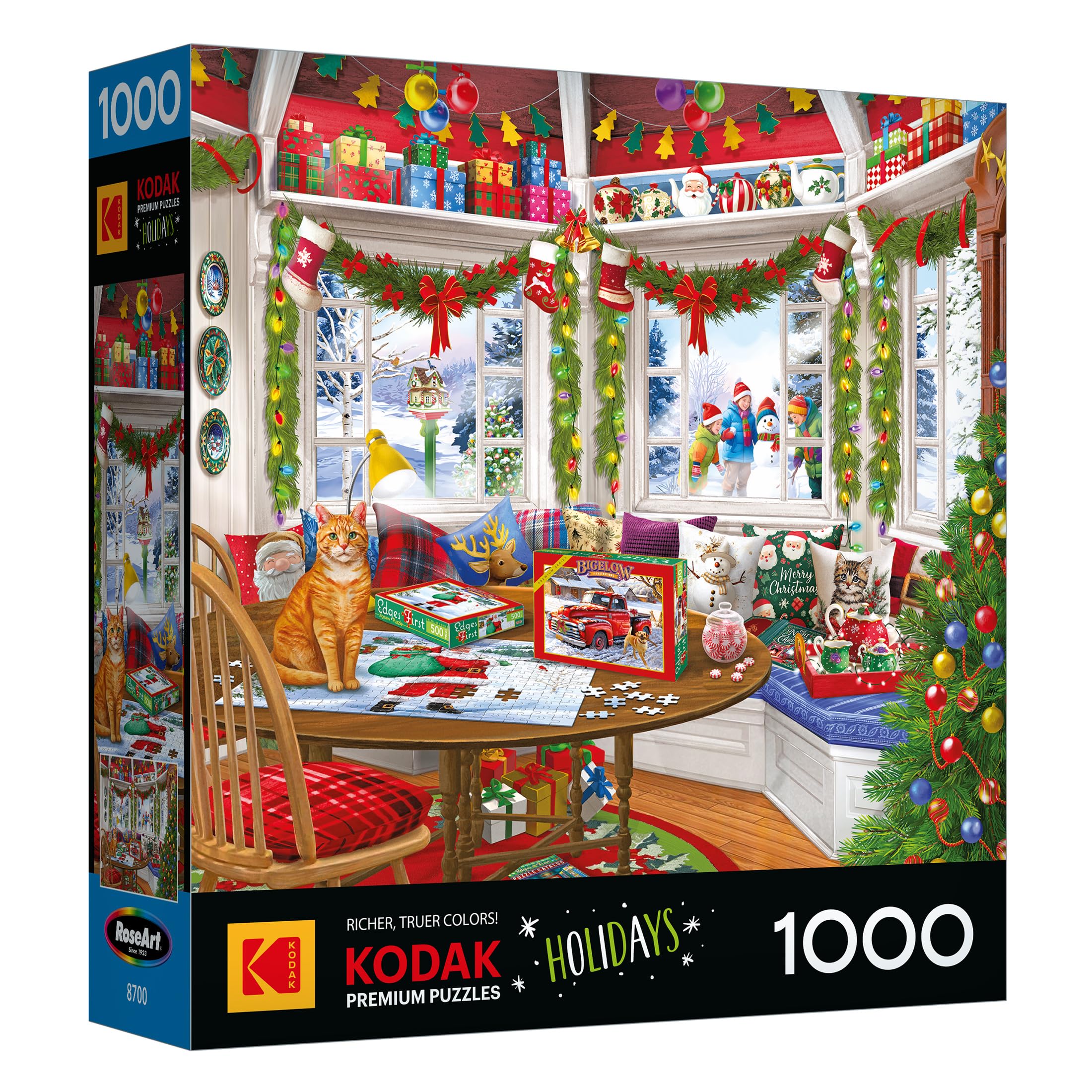 RoseArt Kodak Premium Winter Puzzle Room 1000 Piece Jigsaw Puzzle | 19.25" x 26.625" Fini…