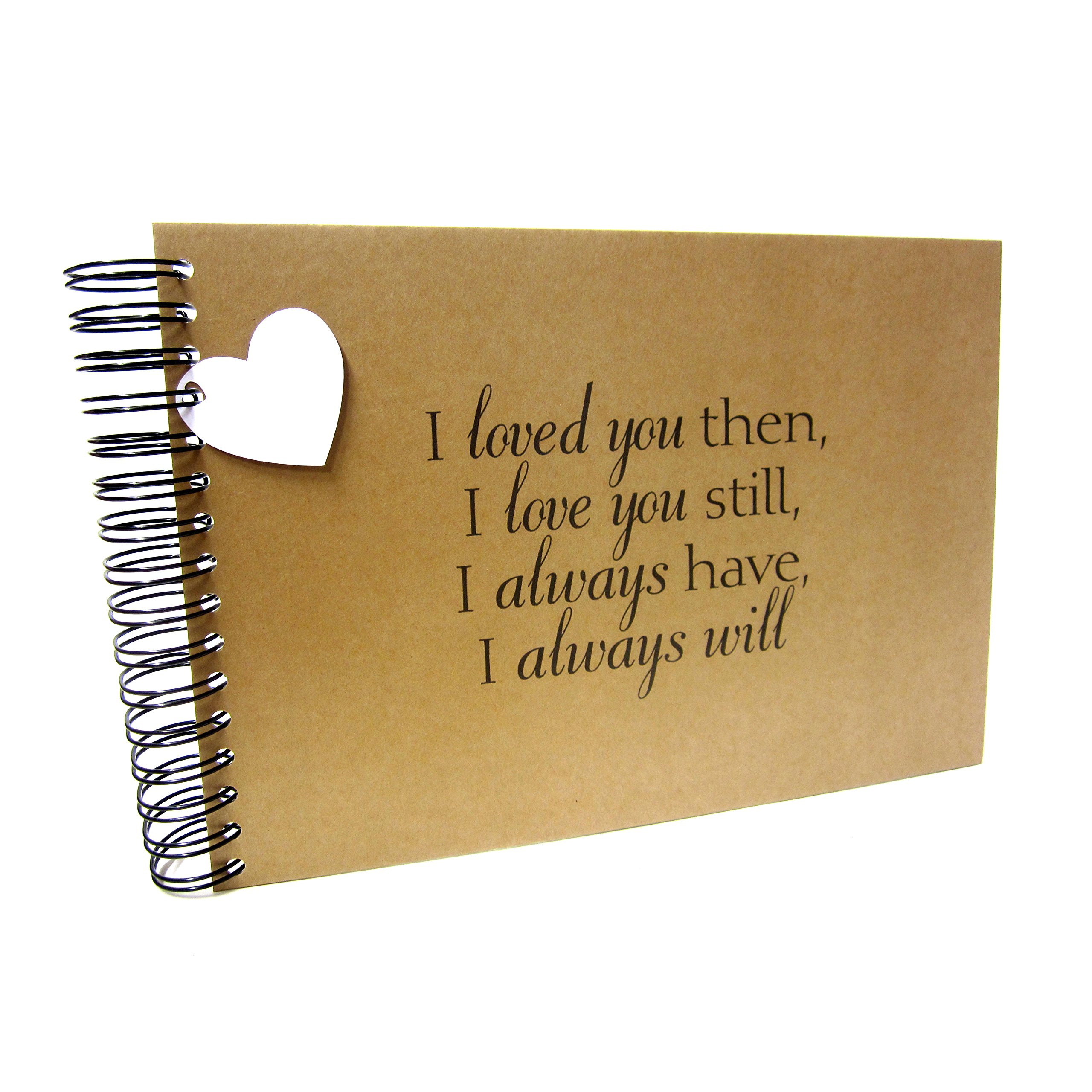 A5 A4 I Love You Still Scrapbook, Landscape, Card Pages, Photo Album, Keepsake (A4 (Kraft Card))