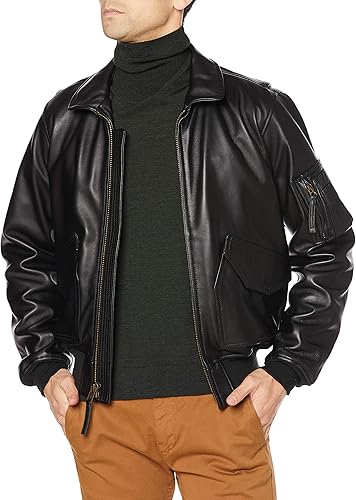 Amazon | [ヒューストン] LEATHER CWU-45P 8192 メンズ BLACK