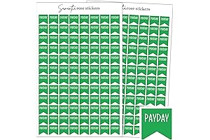 Payday Flag Stickers for Simplified Budgeting