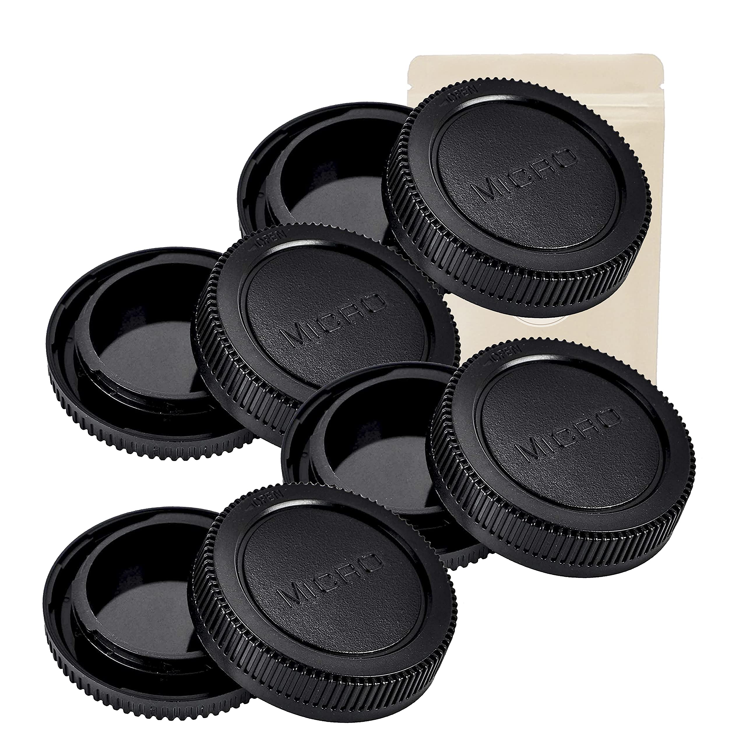 Tappo Corpo Macchina E Copriobiettivo Posteriore Per Micro 4/3 - Adaptout, Garanzia 2 Anni, Plastica ABS Resistente - Foto 6